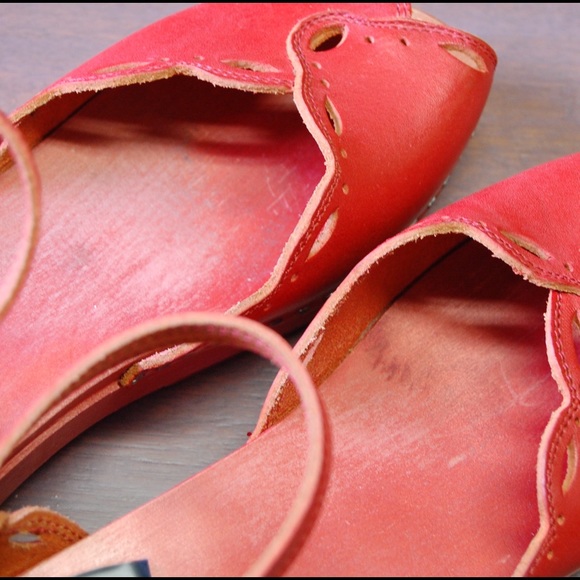 HP🎉Swedish Hasbeen Red Cut Out Debutante Ankle - Picture 3 of 7